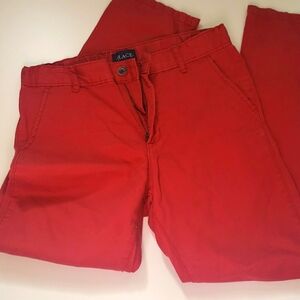 Red Children's Place chinos, 100% cotton pants
